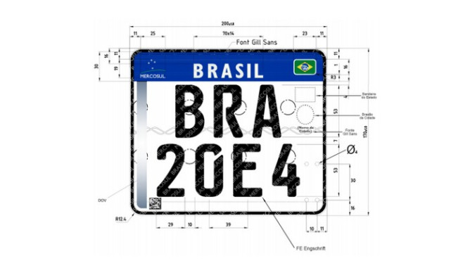 Implantação das placas padrão Mercosul é prorrogada para 2017 1