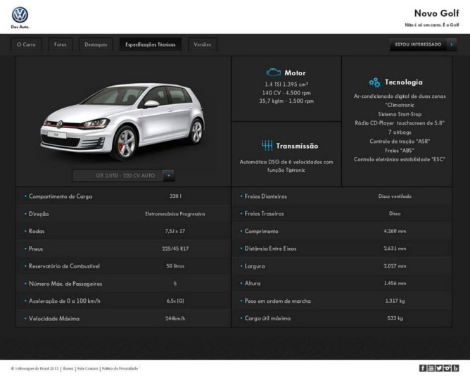 Novo Golf VII cada vez mais perto do Brasil; Volkswagen deixa escapar detalhes do novo modelo  2